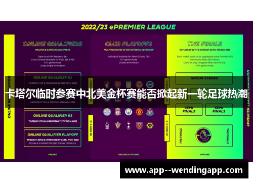 卡塔尔临时参赛中北美金杯赛能否掀起新一轮足球热潮 卡塔尔临时参赛中北美金杯赛能否掀起新一轮足球热潮