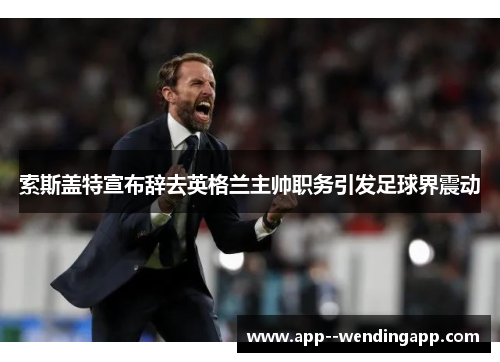 索斯盖特宣布辞去英格兰主帅职务引发足球界震动
